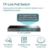 SWITCH POE TP-LINK 28 porturi Gigabit Easy Smart, 24 x POE+ 250W total power, 2 x SFP, carcasa metal &quot;TL-SG1428PE&quot;