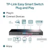 SWITCH POE TP-LINK 28 porturi Gigabit Easy Smart, 24 x POE+ 250W total power, 2 x SFP, carcasa metal &quot;TL-SG1428PE&quot;