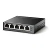 SWITCH PoE TP-LINK  5 porturi Gigabit (4 PoE+), IEEE 802.3af, carcasa metalica "TL-SG1005LP"