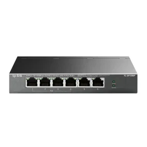SWITCH PoE TP-LINK  6 porturi 10/100Mbps (4 PoE+), IEEE 802.3af/at, carcasa metalica &quot;TL-SF1006P&quot;