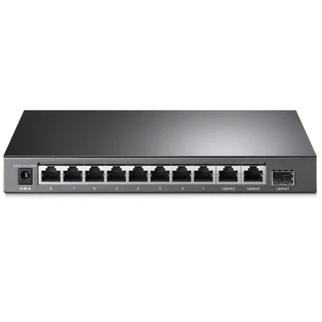 Switch POE+ TP-Link 8-Port 10/100Mbps + 3-Port Gigabit Desktop Switch with 8-Port PoE+, carcasa metalica "TL-SL1311MP"