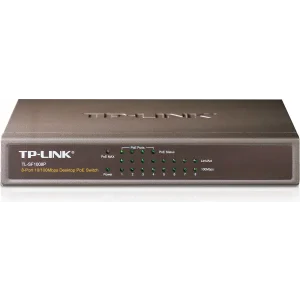 SWITCH PoE TP-LINK  8 porturi 10/100Mbps (4 PoE), IEEE 802.3af, carcasa metalica &quot;TL-SF1008P&quot;