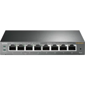 SWITCH PoE TP-LINK  8 porturi Gigabit (4 PoE), IEEE 802.3af, carcasa metalica &quot;TL-SG108PE&quot;