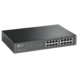 SWITCH PoE TP-LINK  SMART 16 porturi Gigabit (8 PoE+), IEEE 802.3af/at, carcasa metalica, rackabil &quot;TL-SG1016PE&quot;