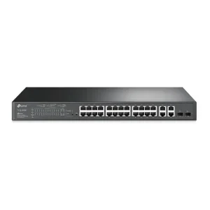 SWITCH SMART TP-Link 24 PORTURI POE+ 10/100M + 4 PORTURI 10/100/1000M, 2 sloturi Gigabit SFP , TP-LINK &quot;TL-SL2428P&quot;