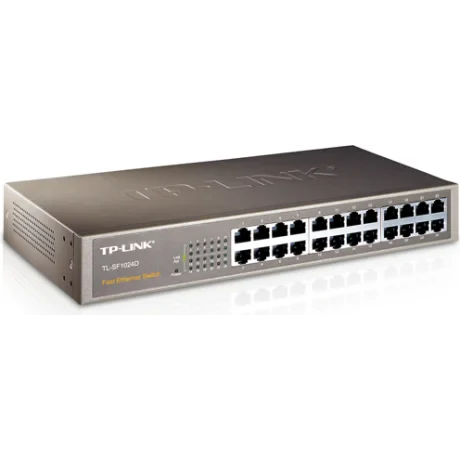 SWITCH TP-LINK 24 porturi 10/100Mbps. carcasa metalica, desktop/rackmount &quot;TL-SF1024D&quot;