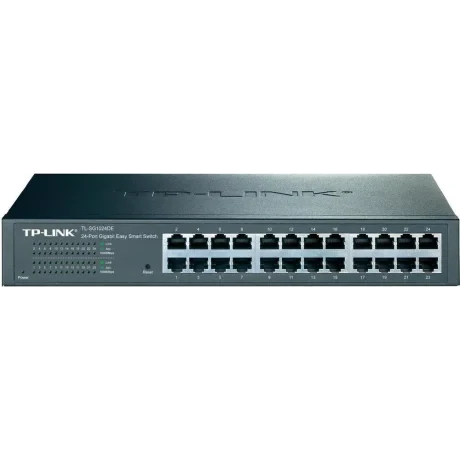 SWITCH TP-LINK 24 porturi Gigabit, easy smart, carcasa metalica, rackabil "TL-SG1024DE"