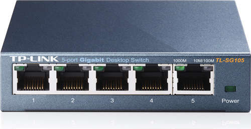 SWITCH TP-LINK  5 porturi Gigabit. carcasa metalica "TL-SG105" thumb