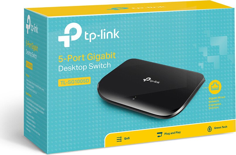 SWITCH TP-LINK  5 porturi Gigabit, carcasa plastic TL-SG1005D thumb