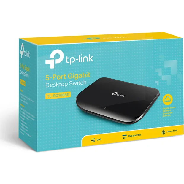 SWITCH TP-LINK  5 porturi Gigabit, carcasa plastic TL-SG1005D