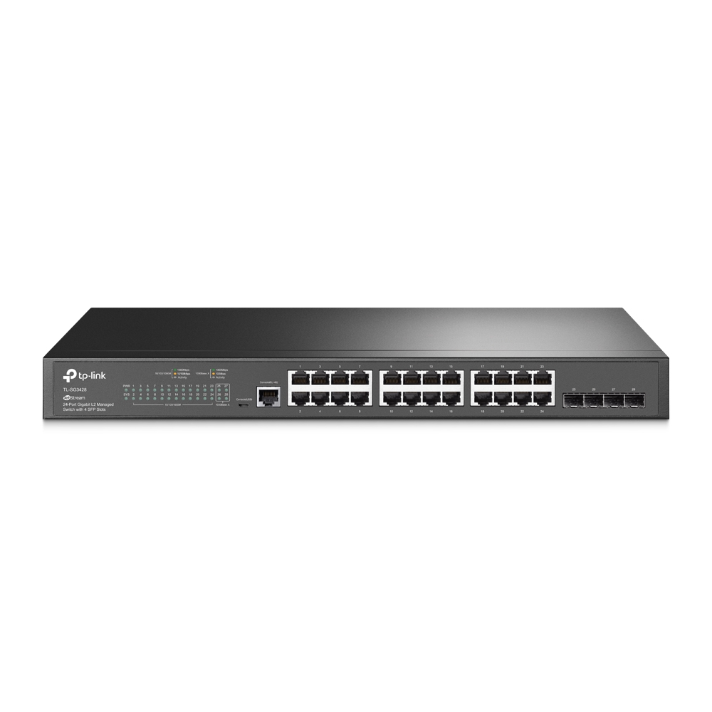 Switch TP-Link cu management L2, 24 Porturi Gigabit, 4 x SFP Gigabit "TL-SG3428" thumb