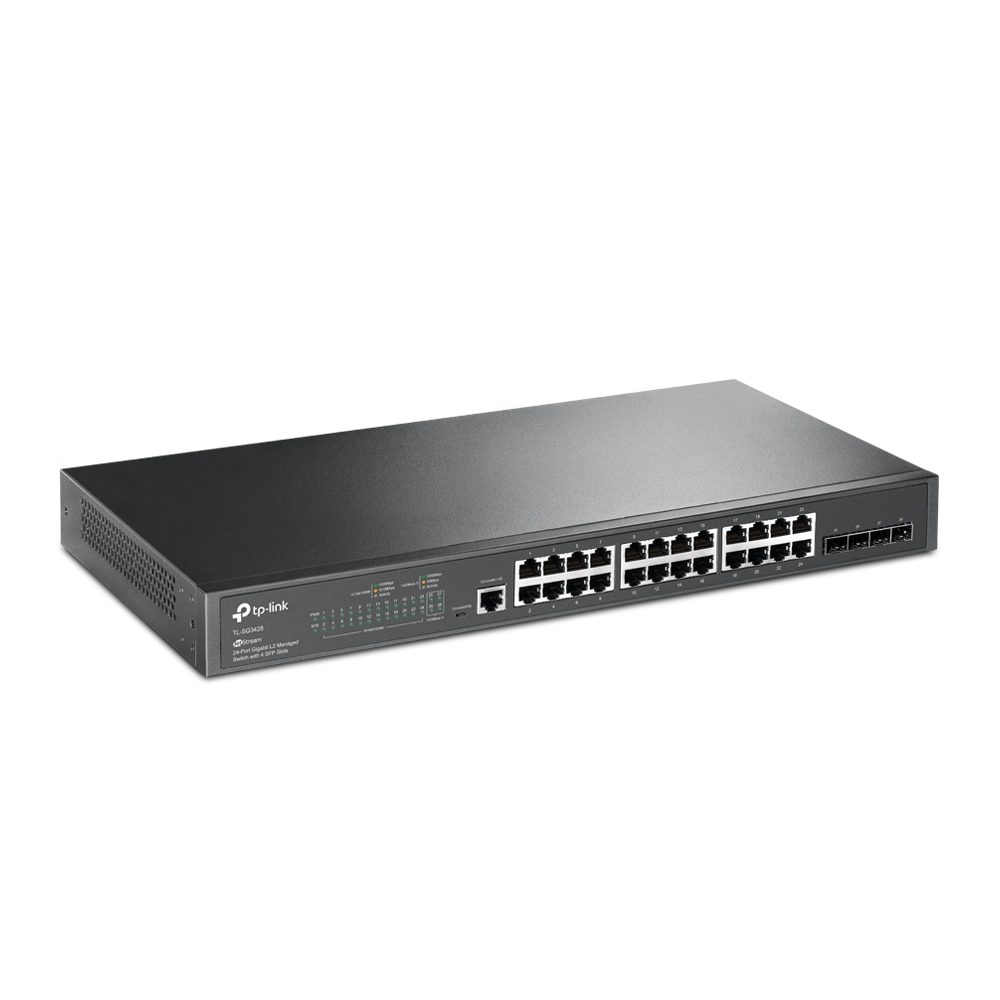 Switch TP-Link cu management L2, 24 Porturi Gigabit, 4 x SFP Gigabit "TL-SG3428" thumb