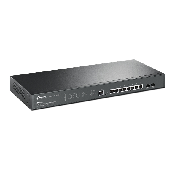 Switch TP-Link cu management L2+, 8 Porturi 2.5GBASE-T si 2-Port 10GE SFP+ L2+ Managed Switch with 8-Port PoE+ "TL-SG3210XHP-M2" thumb