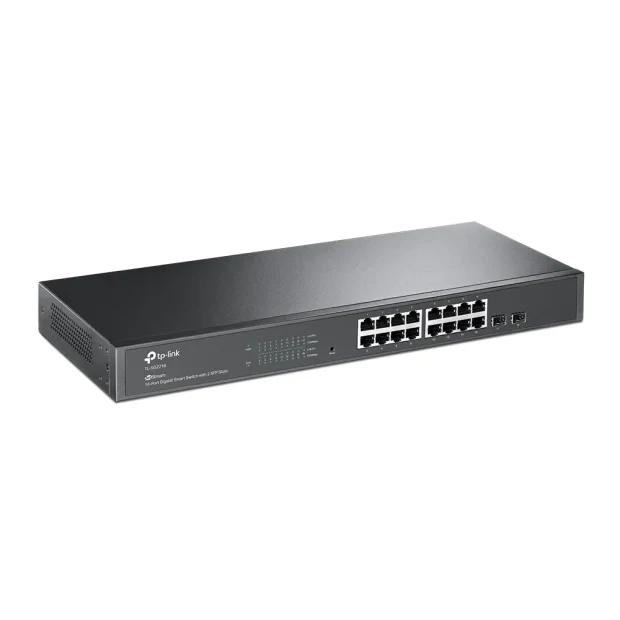 SWITCH TP-LINK L2+ cu management 16 porturi Gigabit + 2 sloturi SFP, carcasa metalica, rackabil &quot;TL-SG2218&quot;