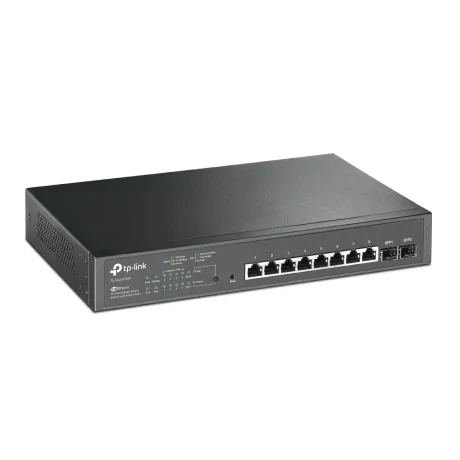 SWITCH TP-LINK POE  10 porturi Gigabit (8 PoE+), IEEE 802.3at/af, carcasa metalica &quot;TL-SG2210MP&quot;