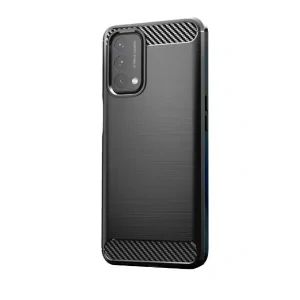 Husa Cover Silicon Carbon pentru Oppo A54 Negru