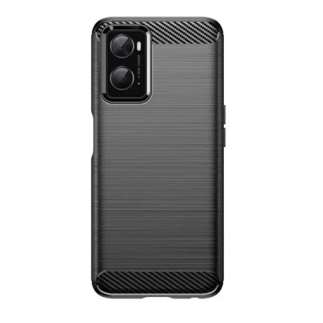 Husa Cover Silicon Carbon pentru Oppo A36/A76/A96/K10 Negru
