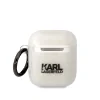 Husa Karl Lagerfeld 3D Choupette Karl pentru Airpods 1/2 Transparent