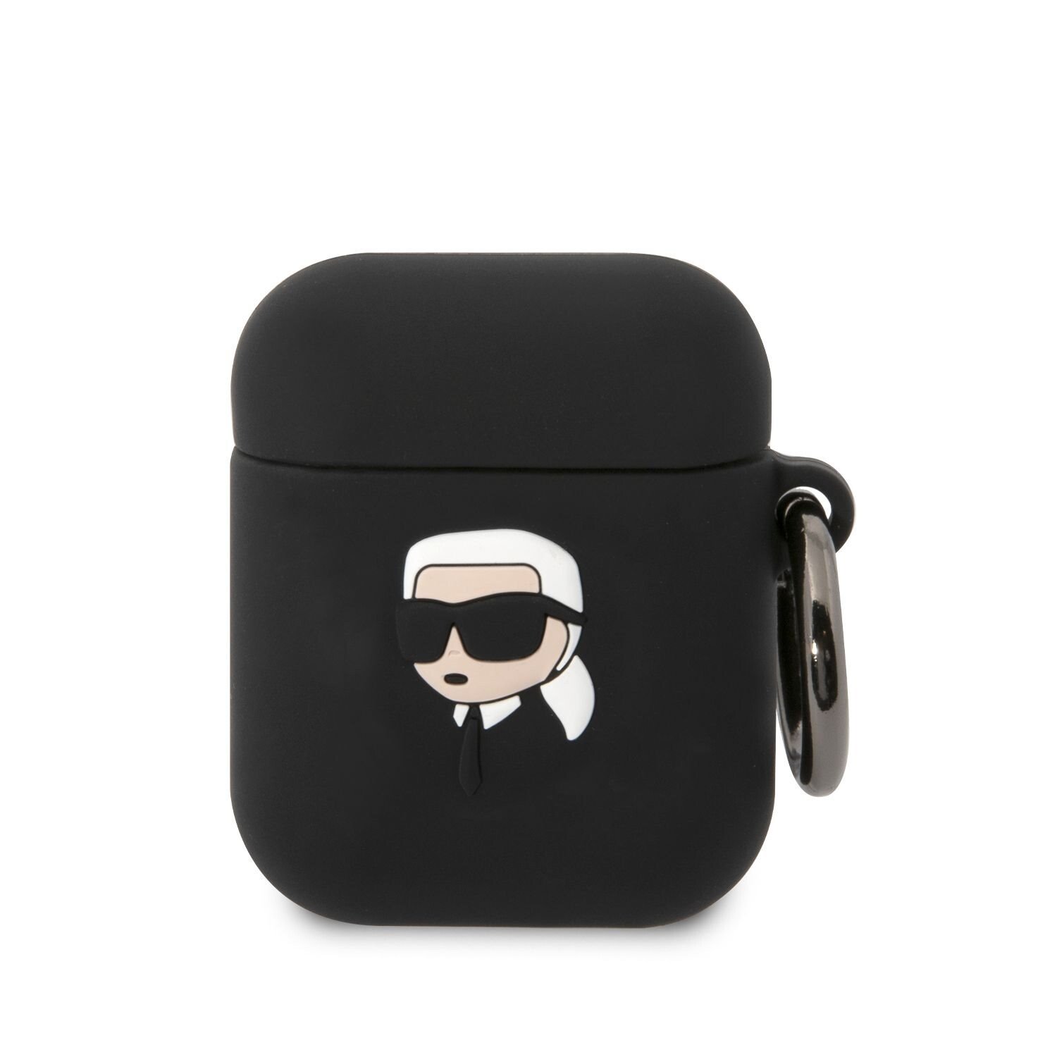 Husa Karl Lagerfeld 3D Karl Head pentru Airpods 1/2 Black thumb