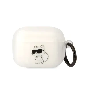 Husa Karl Lagerfeld 3D Choupette Karl pentru Airpods Pro Transparent