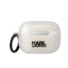 Husa Karl Lagerfeld Glitter K&amp;C pentru Airpods Pro Transparent