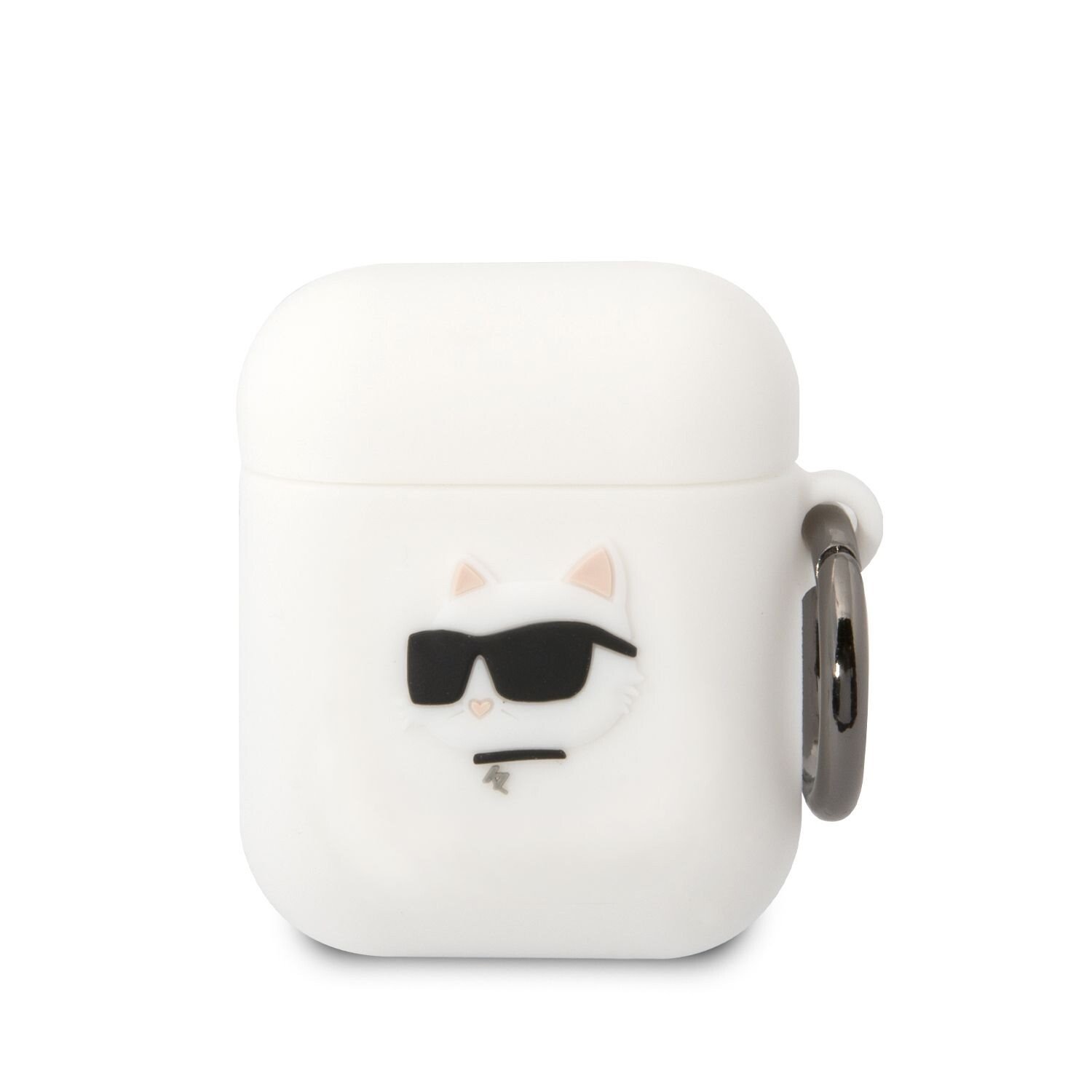 Husa Karl Lagerfeld 3D Choupette Head pentru Airpods 1/2 White thumb