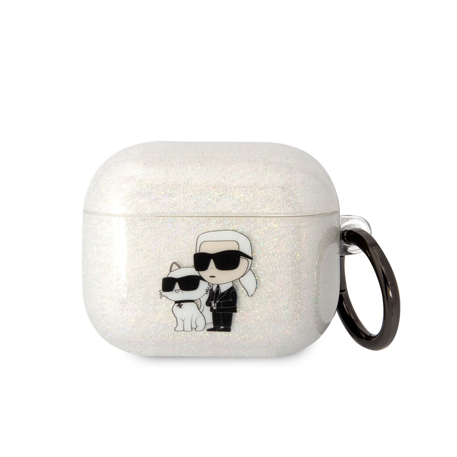 Husa Karl Lagerfeld 3D Choupette and Karl pentru Airpods 3 White thumb