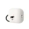 Husa Karl Lagerfeld 3D Choupette Head pentru Airpods Pro 2 White