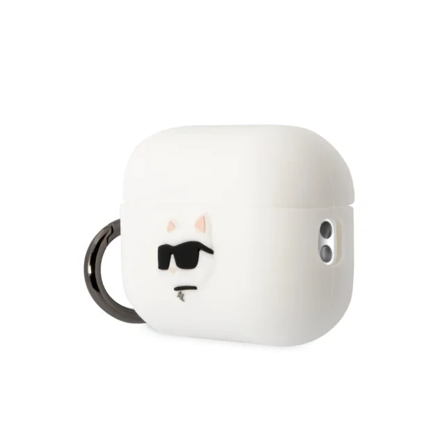 Husa Karl Lagerfeld 3D Choupette Head pentru Airpods Pro 2 White