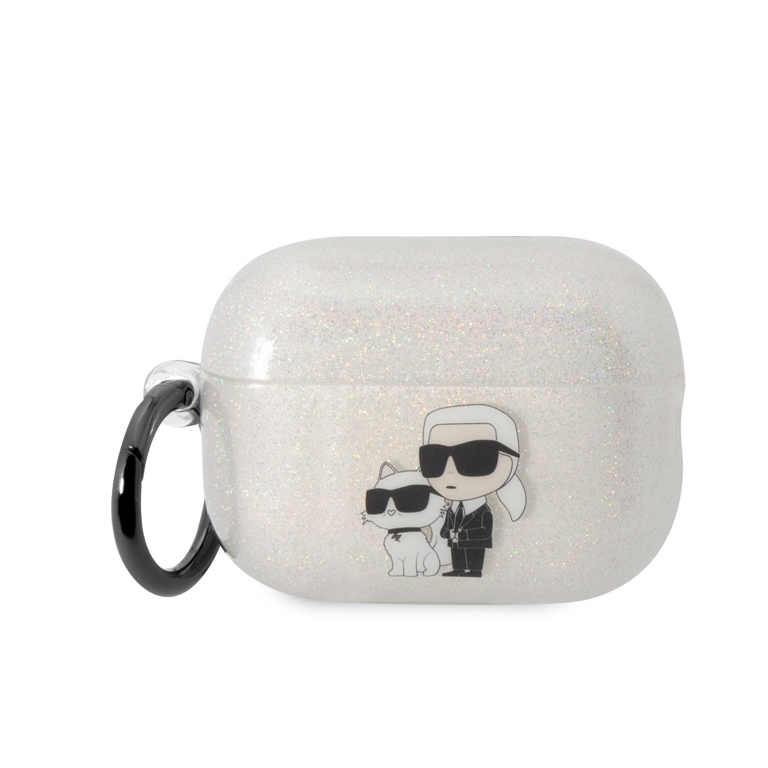 Husa Karl Lagerfeld 3D Choupette and Karl pentru Airpods Pro White thumb