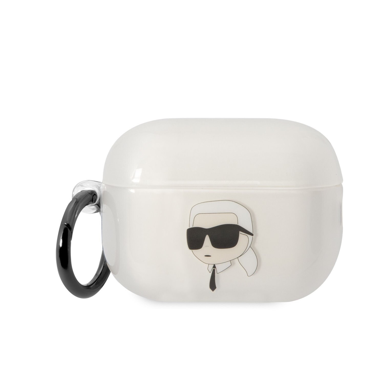 Husa Karl Lagerfeld 3D Karl Head pentru Airpods Pro Transparent thumb