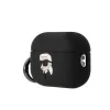 Husa Karl Lagerfeld 3D Karl Head pentru Airpods Pro 2  Black