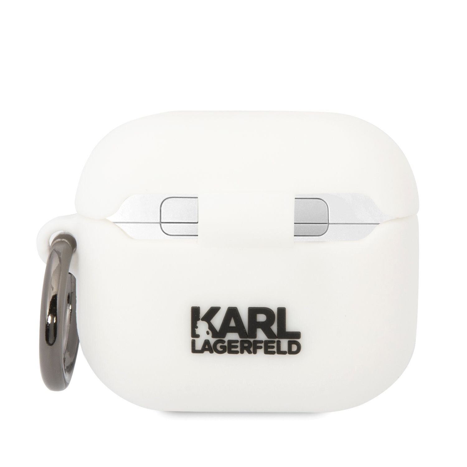 Husa Karl Lagerfeld 3D Choupette Head pentru Airpods 3 White thumb