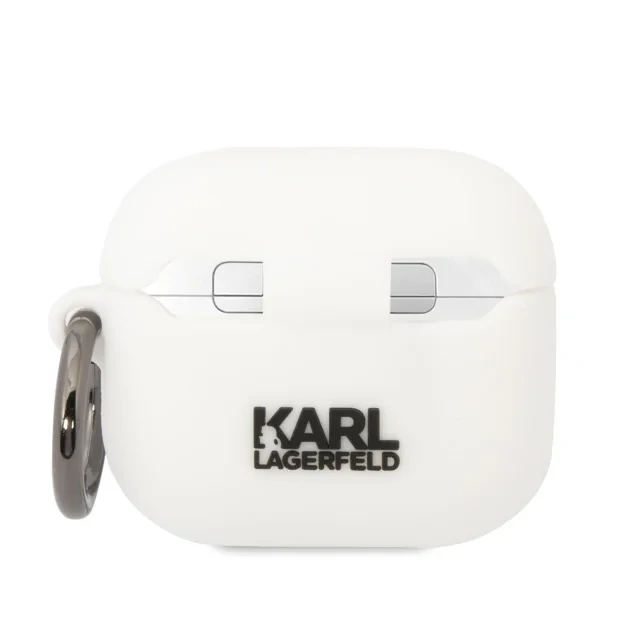 Husa Karl Lagerfeld 3D Choupette Head pentru Airpods 3 White