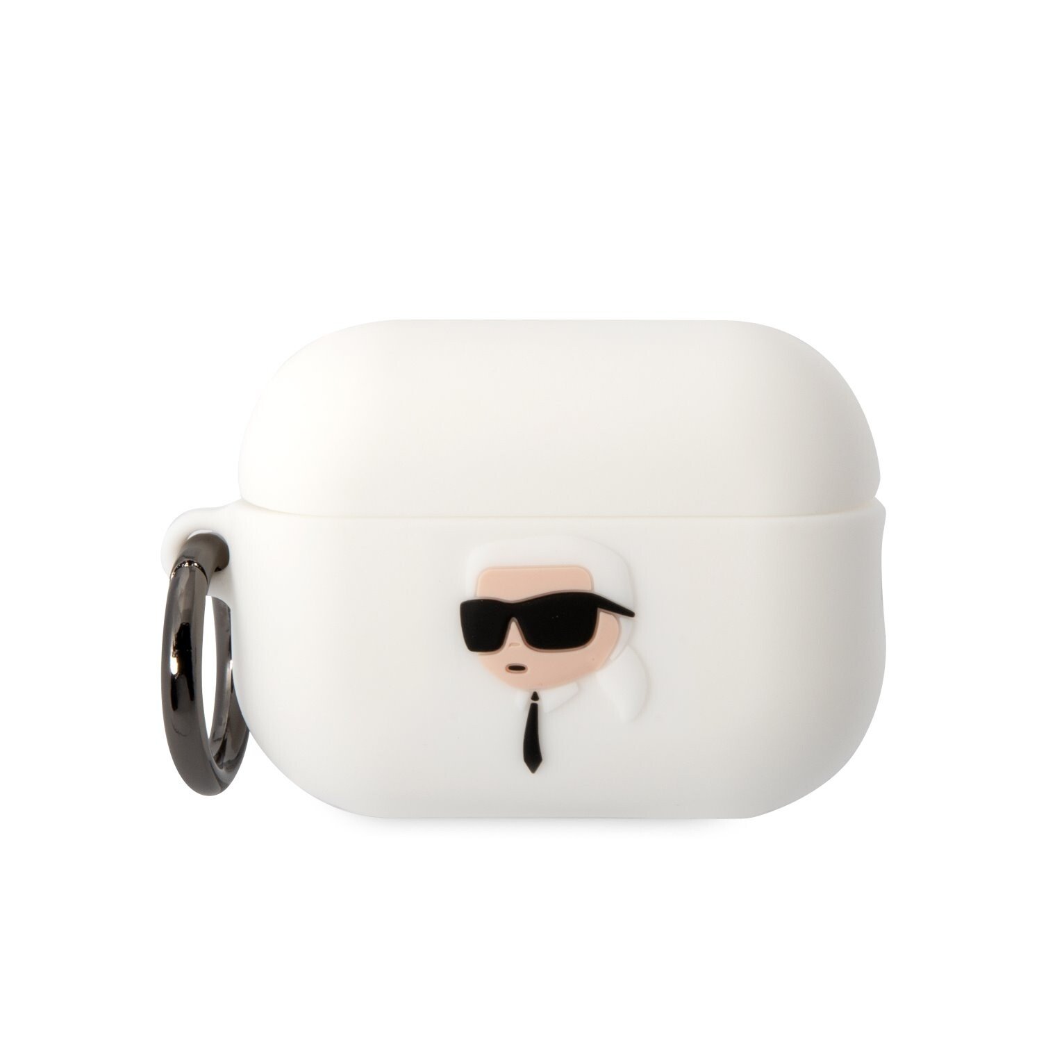 Husa Karl Lagerfeld 3D Karl Head pentru Airpods Pro 2 WhiteT thumb