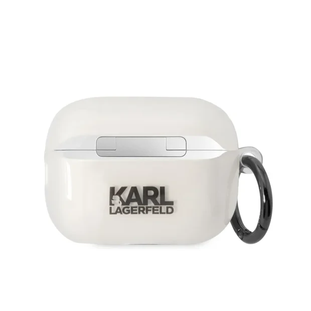 Husa Karl Lagerfeld 3D Choupette Karl pentru Airpods Pro 2  Transparent