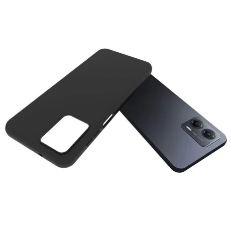 Lemontti Husa Silicon Silky Motorola Moto G53 5G Negru