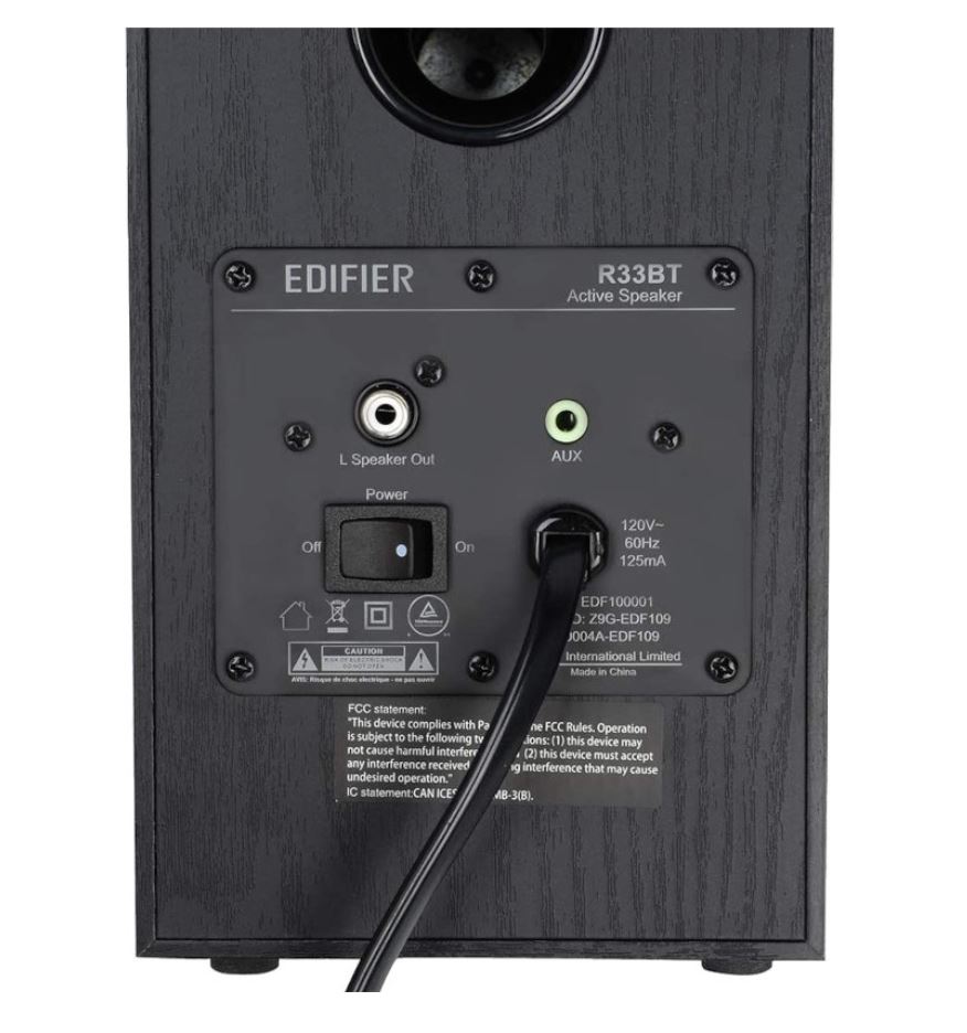 BOXE EDIFIER 2.0, RMS:  10W (2 x 5W), bluetooth, volum, 220V alimentare, black "R33BT-BK" (include TV 10lei) thumb