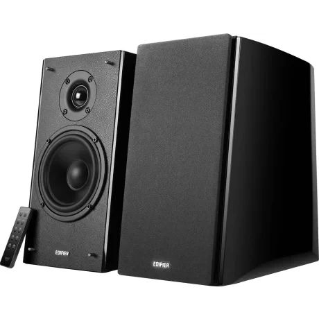 BOXE EDIFIER 2.0, RMS: 120W (2 x 24W, 2 x 36W), bluetooth, telecomanda wireless, volum, bass, treble, black, &quot;R2000DB&quot; (include TV 10lei)