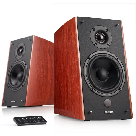 BOXE EDIFIER 2.0, RMS: 120W (2 x 24W, 2 x 36W), bluetooth, telecomanda wireless, volum, bass, treble, brown, "R2000DB-BR" (include TV 10lei)
