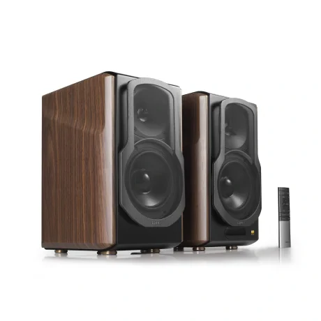 BOXE EDIFIER 2.0, RMS: 130W (2 x 15W, 1 x 50W, 1 x 50W), bluetooth, telecomanda wireless, volum, bass, treble, optical, coaxial, brown, &quot;S2000MKIII&quot; (include TV 10lei)