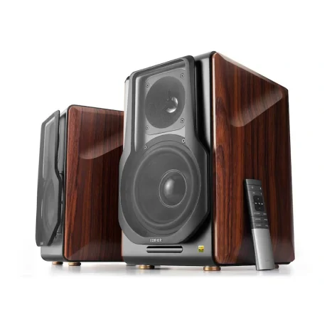 BOXE EDIFIER 2.0, RMS: 256W (2 x 8W, 1 x 120W, 1 x 120W), bluetooth, telecomanda wireless, volum, bass, treble, optical, coaxial, brown, USB, &quot;S3000PRO&quot; (include TV 10lei)