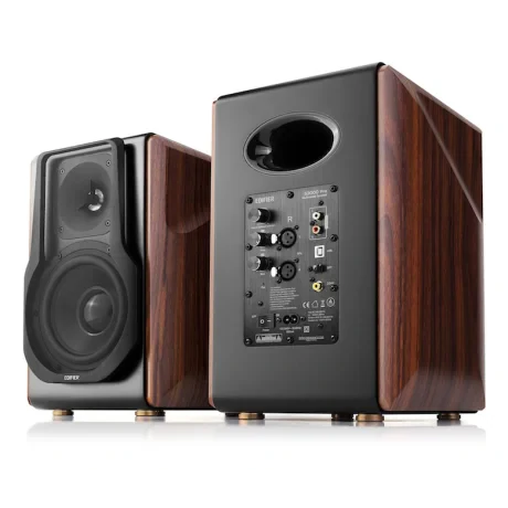 BOXE EDIFIER 2.0, RMS: 256W (2 x 8W, 1 x 120W, 1 x 120W), bluetooth, telecomanda wireless, volum, bass, treble, optical, coaxial, brown, USB, &quot;S3000PRO&quot; (include TV 10lei)