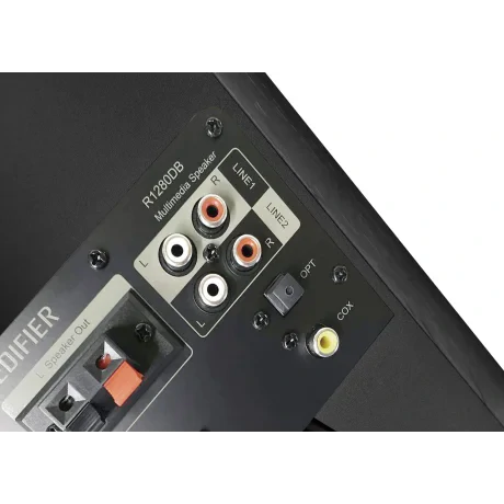 BOXE EDIFIER 2.0, RMS:  42W (2 x 21W), bluetooth, telecomanda wireless, volum, bass, treble,  optical,  black, "R1280DB"  (include TV 10lei)