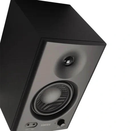 BOXE EDIFIER 2.0, RMS:  42W (2 x 21W), studio monitor, volum, bass, treble, intrare jack 6.35 TRS balanced, RCA, iesire casti, black, "MR4-BK"  (include TV 10lei)
