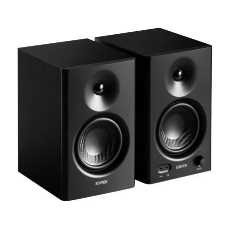 BOXE EDIFIER 2.0, RMS:  42W (2 x 21W), studio monitor, volum, bass, treble, intrare jack 6.35 TRS balanced, RCA, iesire casti, black, "MR4-BK"  (include TV 10lei)