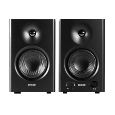 BOXE EDIFIER 2.0, RMS:  42W (2 x 21W), studio monitor, volum, bass, treble, intrare jack 6.35 TRS balanced, RCA, iesire casti, black, "MR4-BK"  (include TV 10lei)