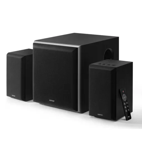 BOXE EDIFIER 2.1, RMS: 110W (2 x 20W, 1 x 70W), bluetooth, telecomanda wireless, volum, bass, treble, optical, coaxial, black, &quot;M601DB-BK&quot;  (include TV 10lei)