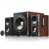 BOXE EDIFIER 2.1, RMS: 155W (2 x 10W, 2 x 30W, 1 x 75W), bluetooth, telecomanda wireless, woofer wireless, volum, bass, treble, optical, coaxial, brown, &quot;S360DB&quot;  (include TV 10lei)