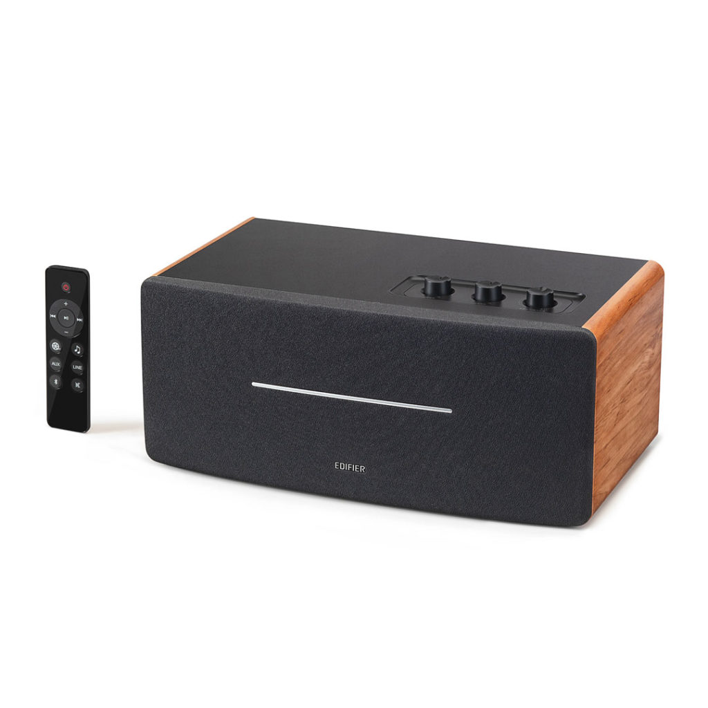 BOXE EDIFIER desktop bluetooth, RMS: 70W (2 x 20W, 2 x 15W), Bluetooth 5.0, RCA, AUX, Line-Out, brown, "D12-BR"  (include TV 0.8lei) thumb